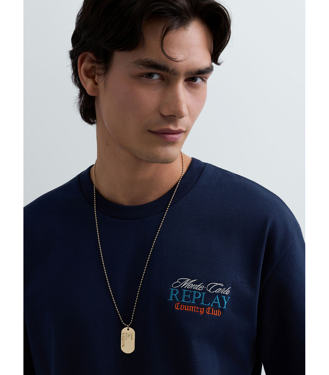 REPLAY &times; Monte Carlo Country Club オーバーサイズ Tシャツ 詳細画像 ネイビー 5